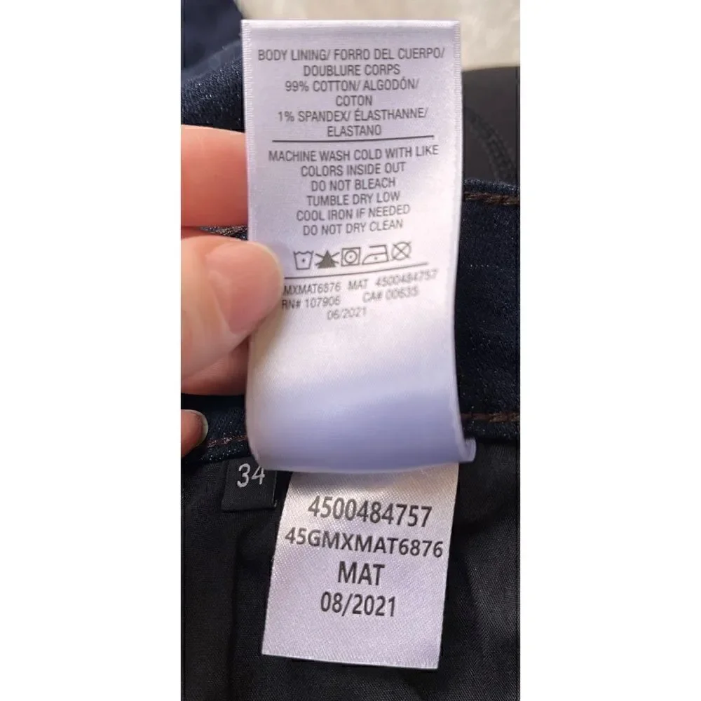 NWT Hudson Jeans Blake Slim Straight Leg Jeans in Matthew, Size 34 x 31